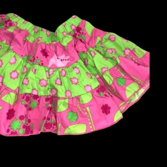 CORKYS KIDS EUC GIRLS BOUTIQUE SKIRT PINK GREEN SUMMER CASUAL SCHOOL SIZE 4T - Picture 5 of 6